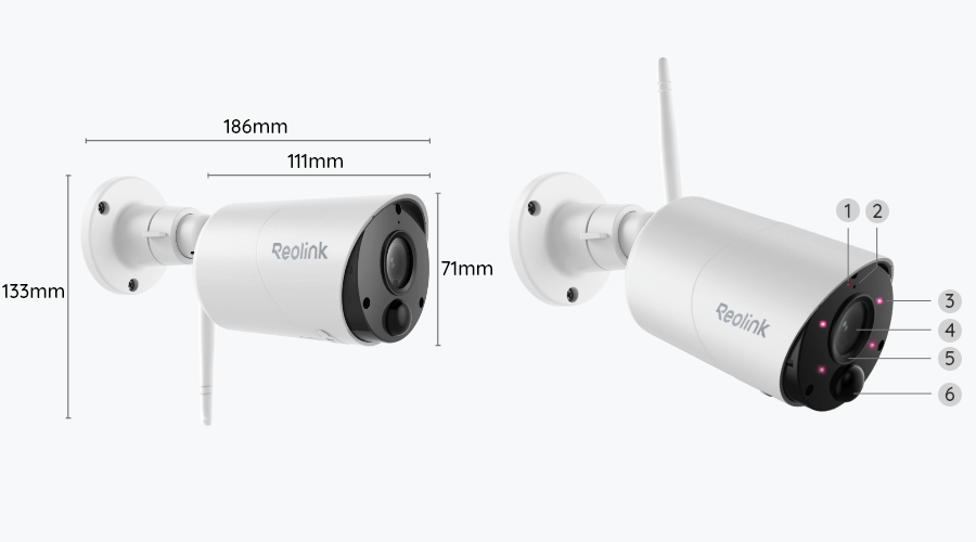 Argus Eco (B320) – 3MP Süper HD Görüntü ve IP65 Hava Şartlarına Dayanıklı Kablosuz Kamera